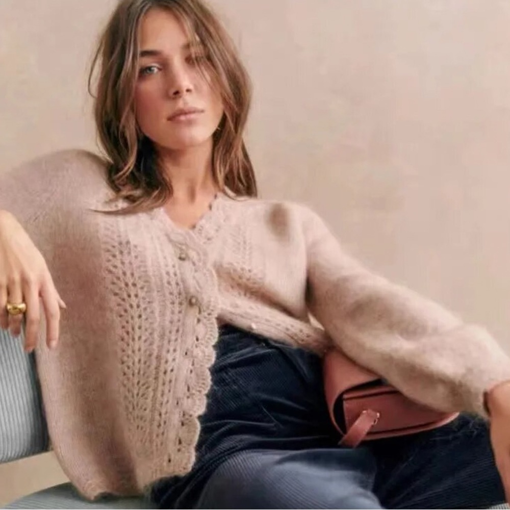 Sezane Women's Sweater Angelie Cardigan
